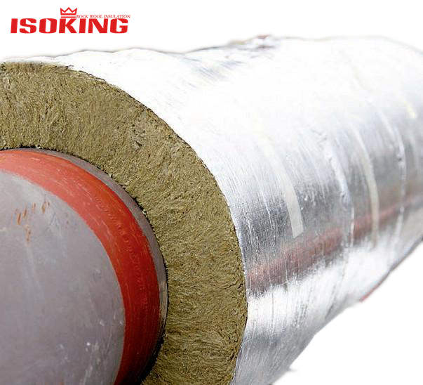 Rock wool pipe insulation
