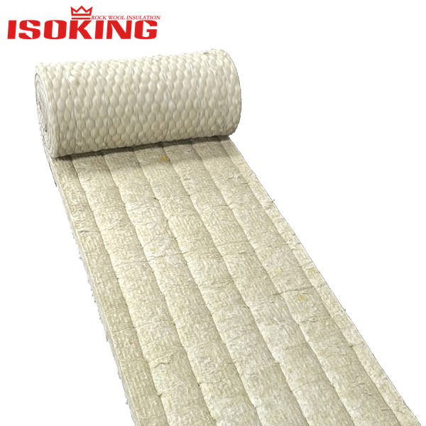 ISOKING Mineral wool fiber insulation roll wire mesh